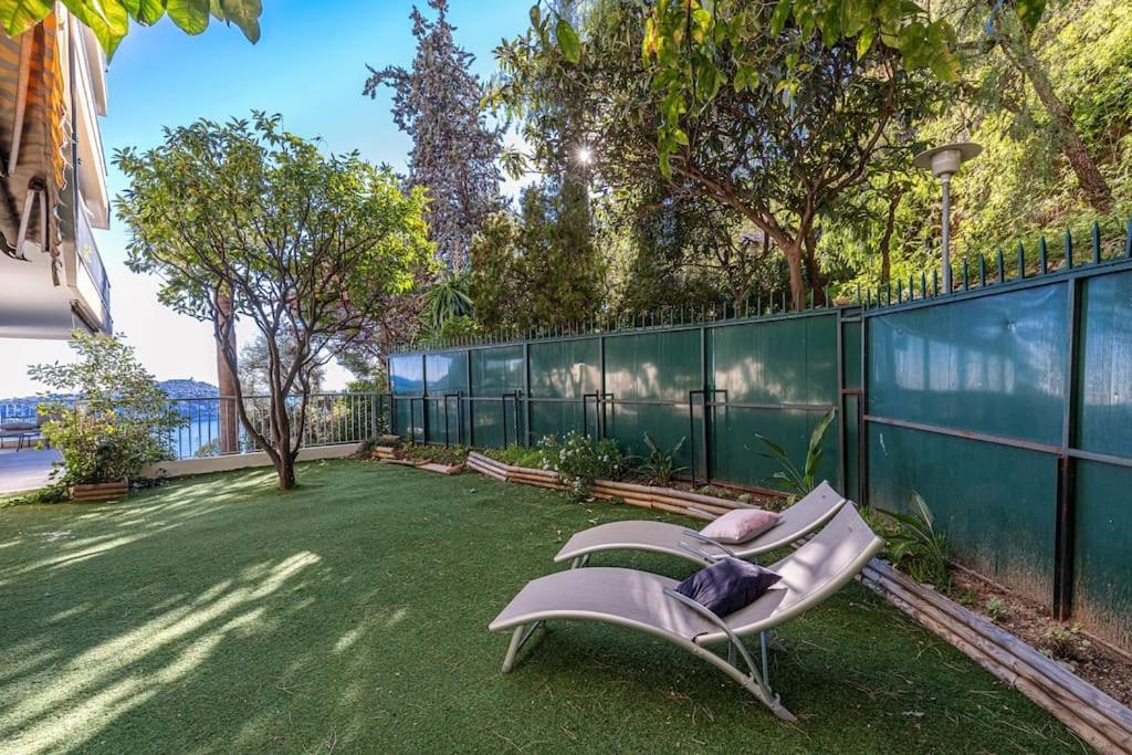 Villefranche Sur Mer:Appartement-Villa, Vue Mer, Jardin, Parking. Luaran gambar