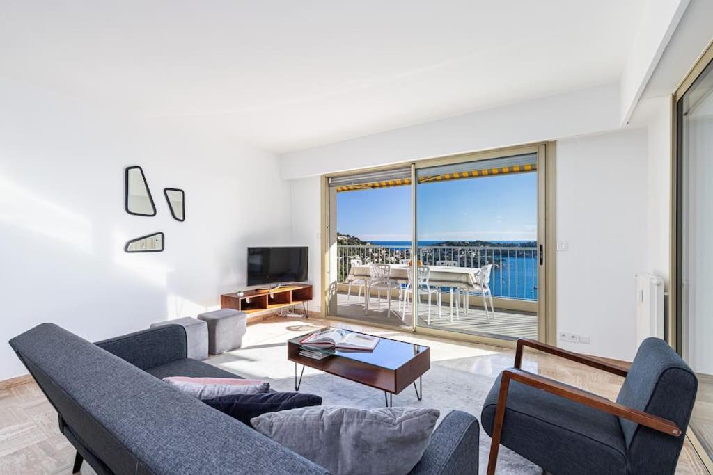Villefranche Sur Mer:Appartement-Villa, Vue Mer, Jardin, Parking. Luaran gambar