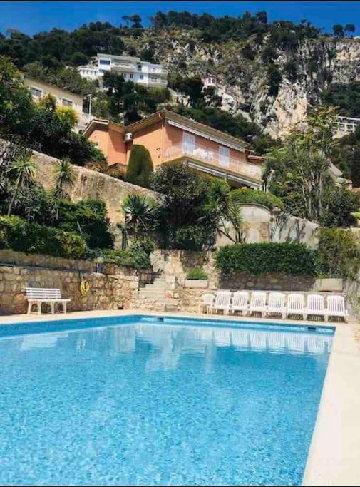 Villefranche Sur Mer:Appartement-Villa, Vue Mer, Jardin, Parking. Luaran gambar