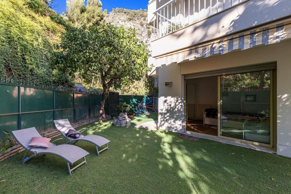 Villefranche Sur Mer:Appartement-Villa, Vue Mer, Jardin, Parking. Luaran gambar