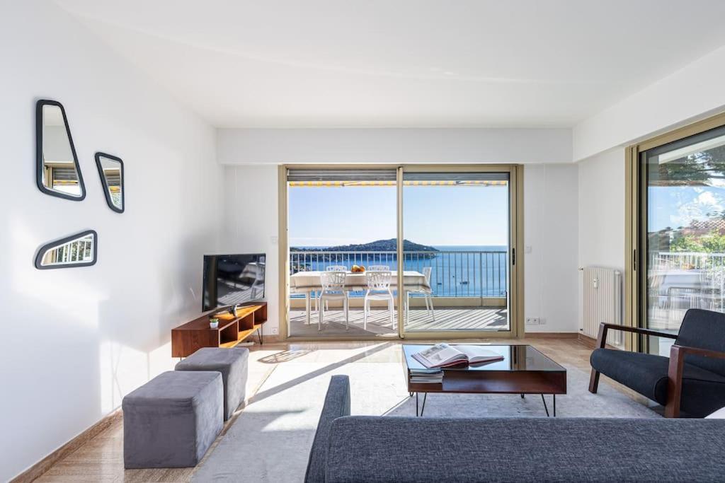 Villefranche Sur Mer:Appartement-Villa, Vue Mer, Jardin, Parking. Luaran gambar